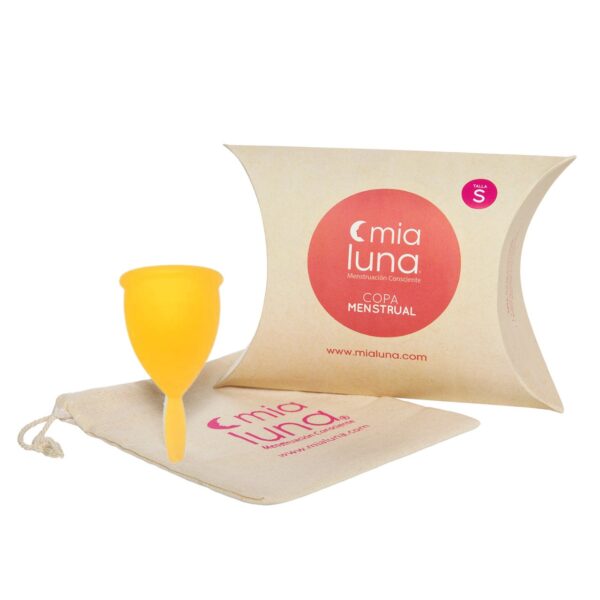Copa Menstrual MiaLuna Talla S. El producto se entrega sin bolsa ni caja.