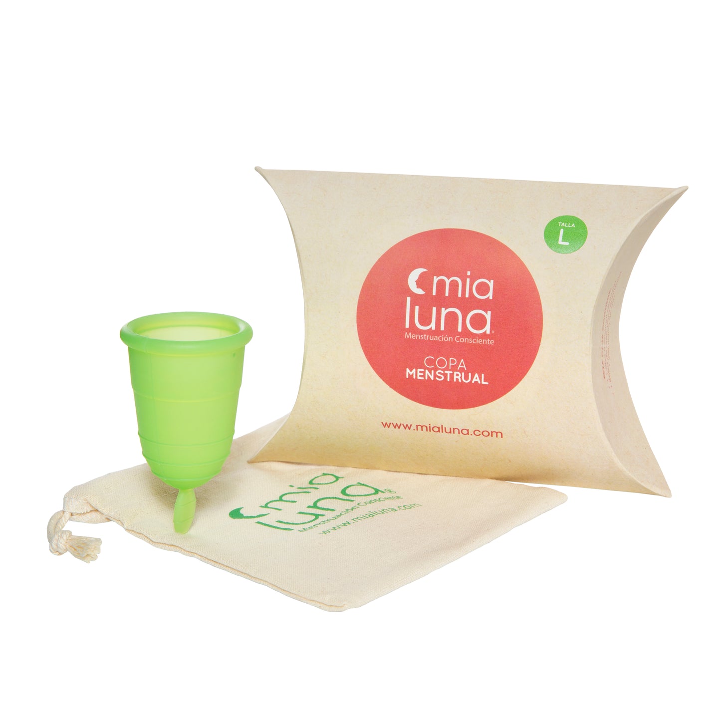 Copa Menstrual MiaLuna Talla L.No incluye caja.