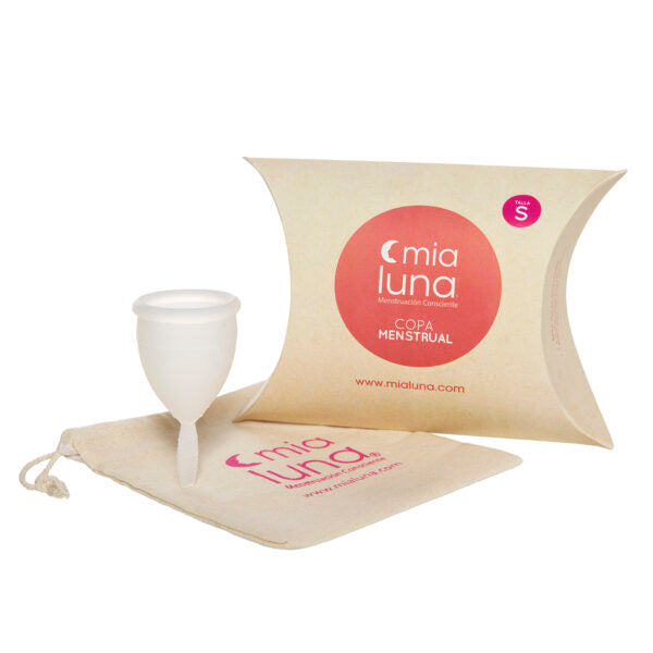 Copa Menstrual MiaLuna Talla S. El producto se entrega sin bolsa ni caja.