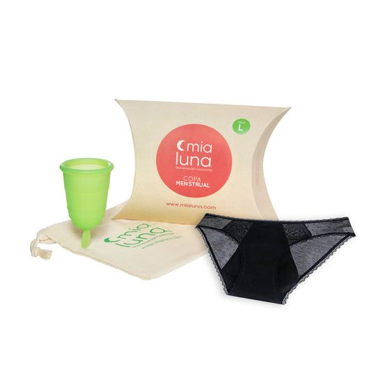 Pack Copa Menstrual Mialuna + Calzón Menstrual Yanara XXL