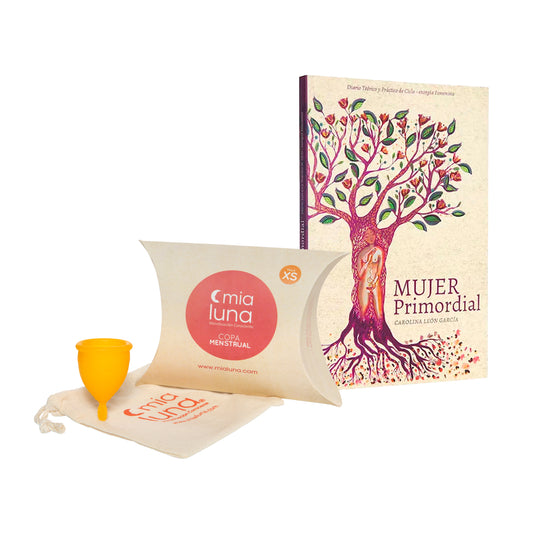 Pack Copa Menstrual Mialuna + Pastillas - 6 Unidades Con Caja +Libro Mujer Primordial