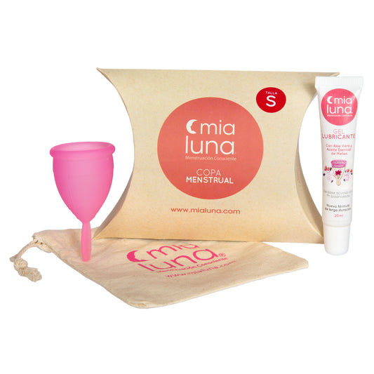 Copa Menstrual MiaLuna Color Talla S + Gel lubricante 20ml